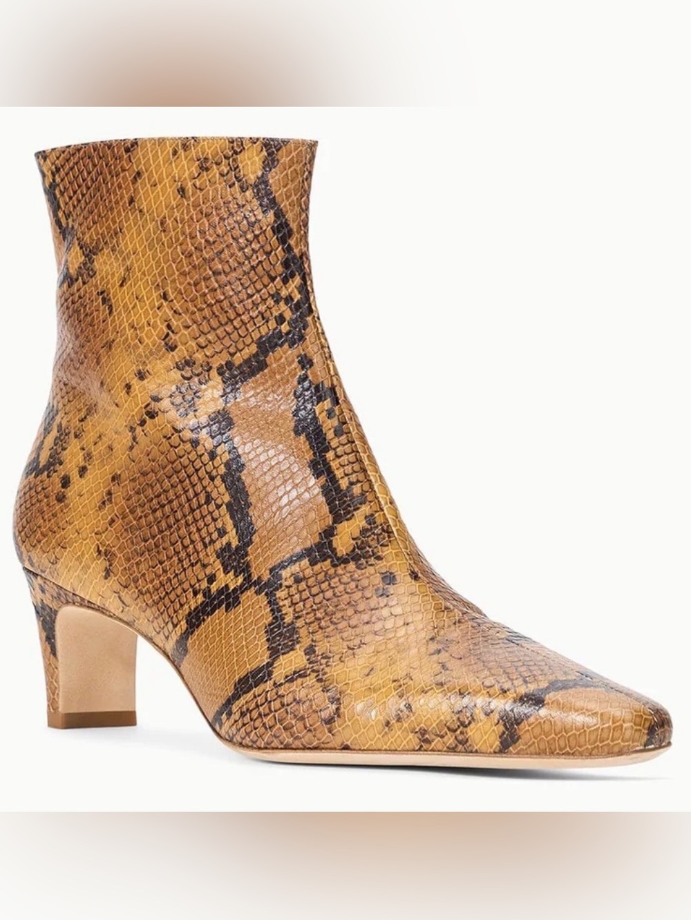 STAUD Wally Ankle Snake Leather Boots US 9 $495 NEW